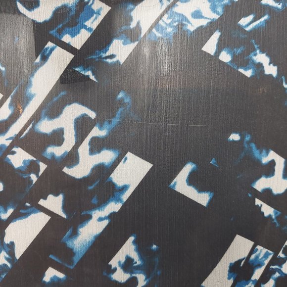 Mossimo Oversize Sheer Geometric Pattern Long Sleeve Women's Medium - Picture 5 of 9